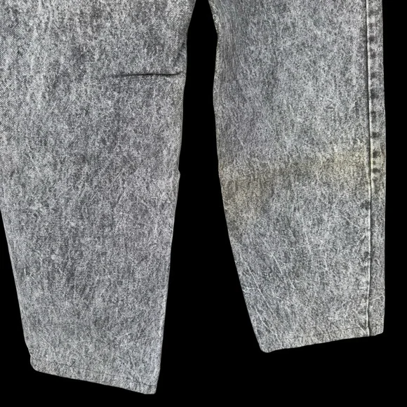 Vintage Levis Jeans Mens 34x34 (Fits 32x27) Gray Acid Wash 505 80s - Picture 7 of 12
